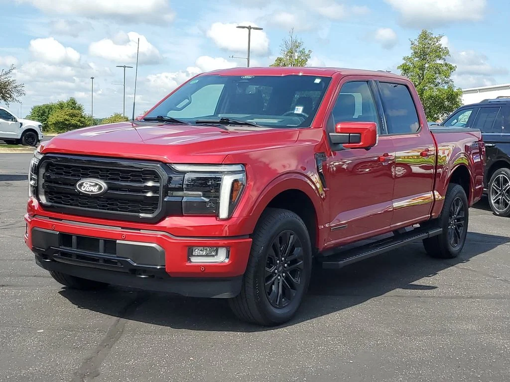 Certified Used 2024 Rapid Red Metallic Tinted Clearcoat Ford Lariat image 2