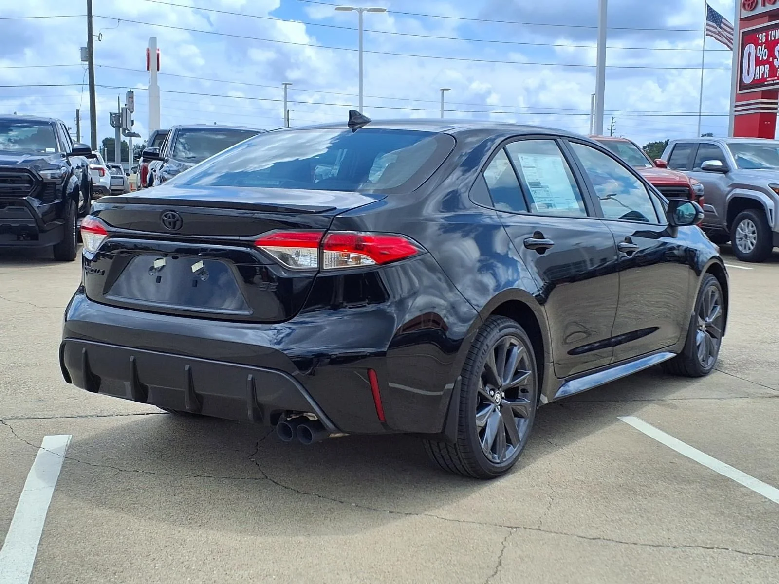 New 2026 Black Toyota SE image 6