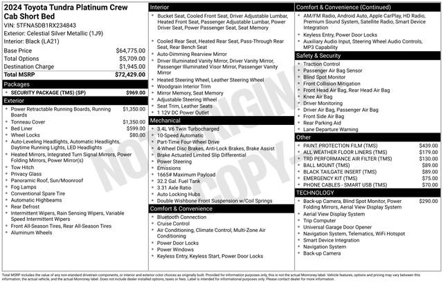 Used 2024 Silver Toyota Platinum image 25