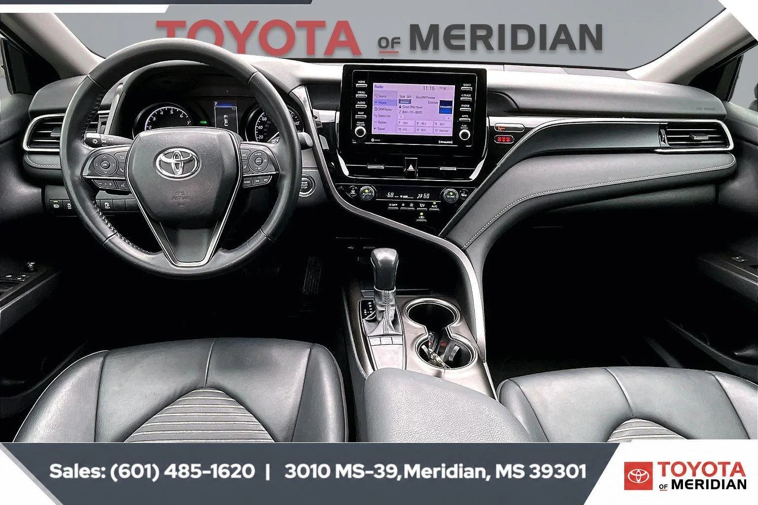 Used 2024 Cavalry Blue Toyota SE image 13