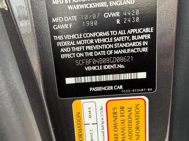 Used 2008 Silver Aston Martin Base image 22