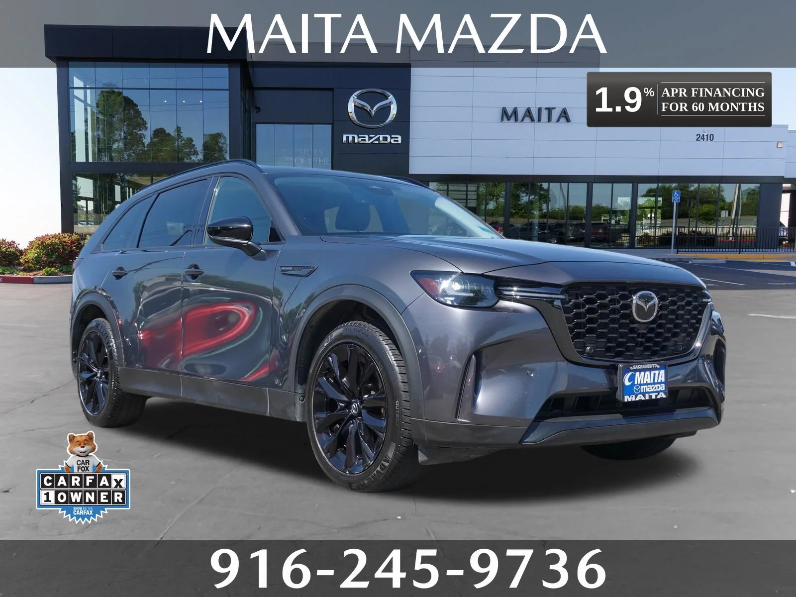Certified Used 2025 Machine Gray Metallic Mazda 3.3 Turbo Premium image 1