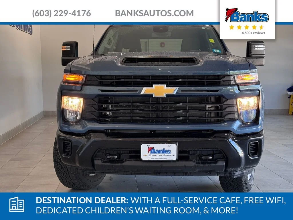 Certified Used 2024 Lakeshore Blue Metallic Chevrolet Custom image 3