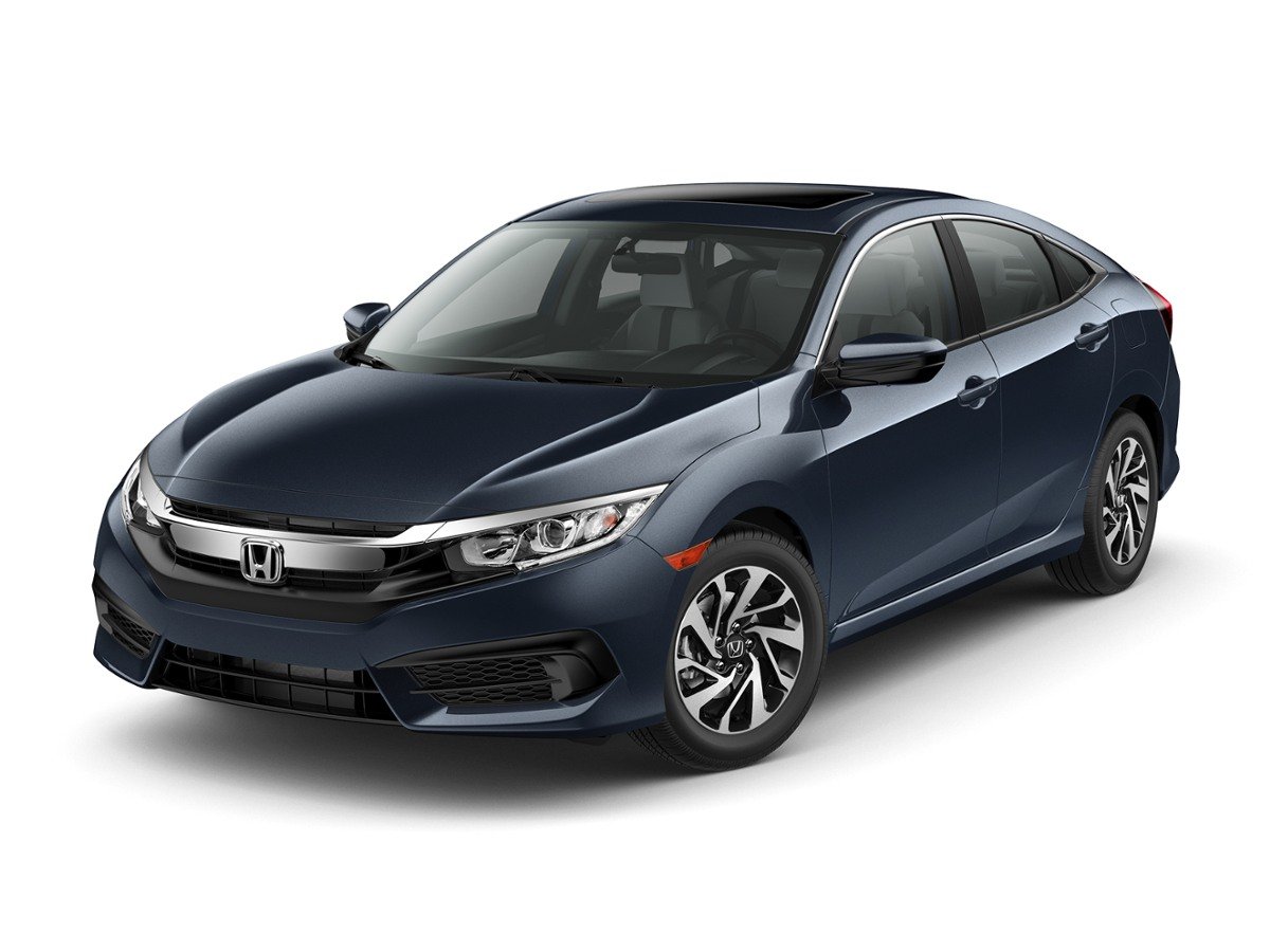 Used 2017 Blue Honda EX image 1