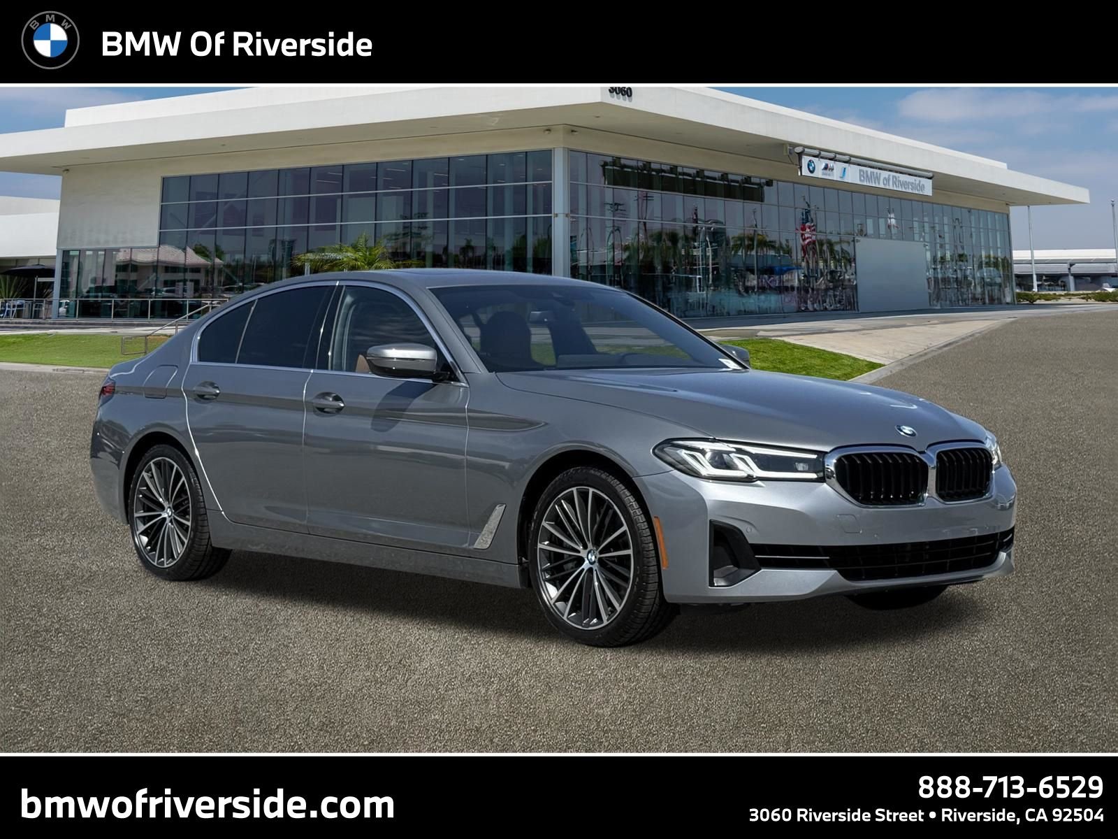 Certified Used 2023 Skyscraper Grey Metallic BMW 540i image 1