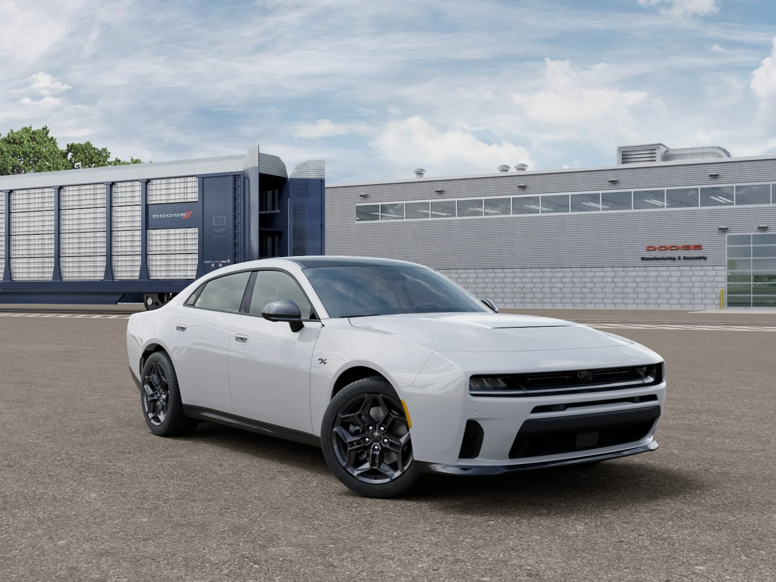 New 2027 White Knuckle Exterior Paint Dodge R/T Plus image 3
