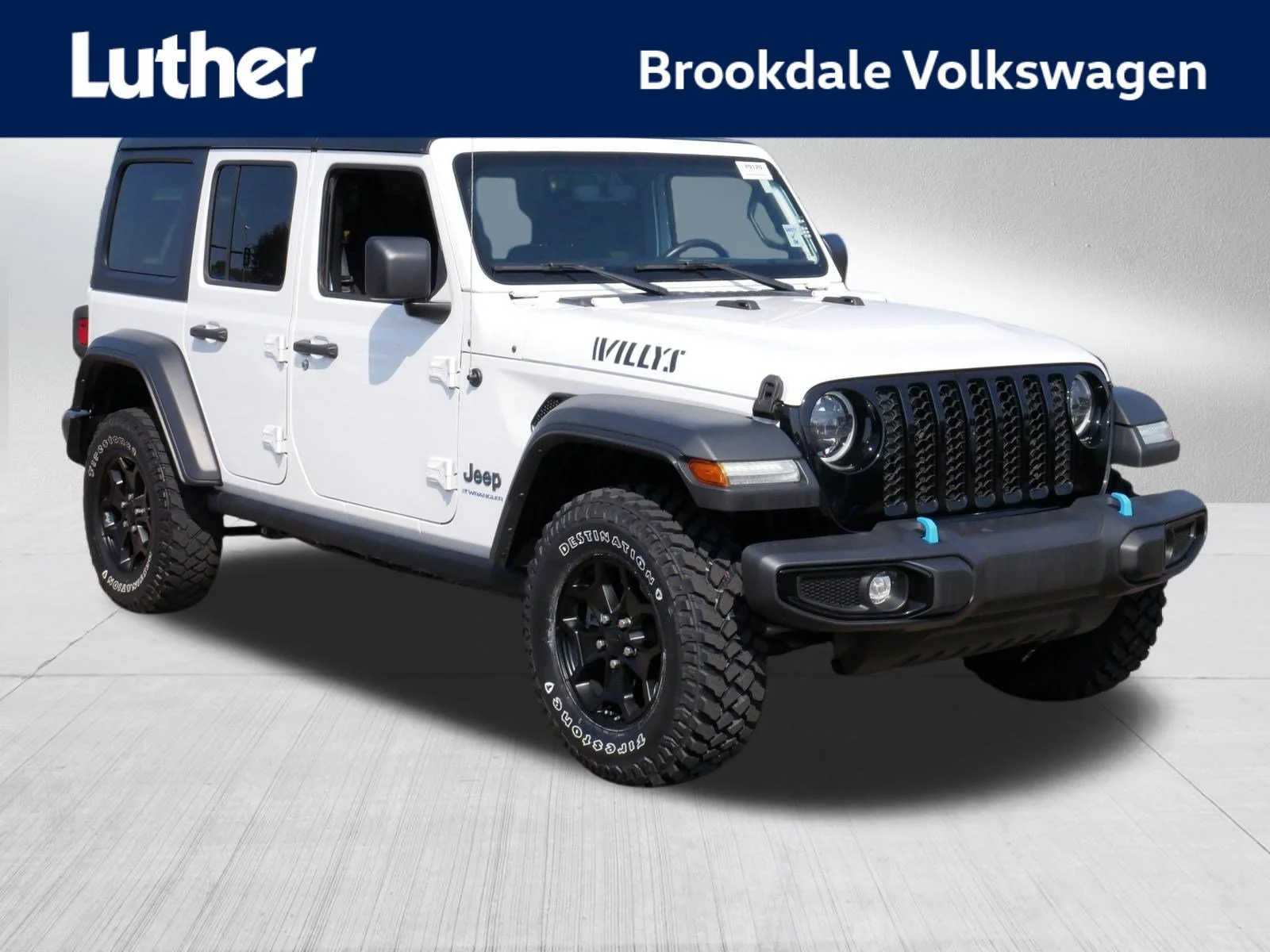 Used 2023 Bright White Clearcoat Jeep Willys image 1