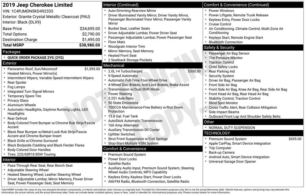Used 2019 Gray Jeep Limited image 36