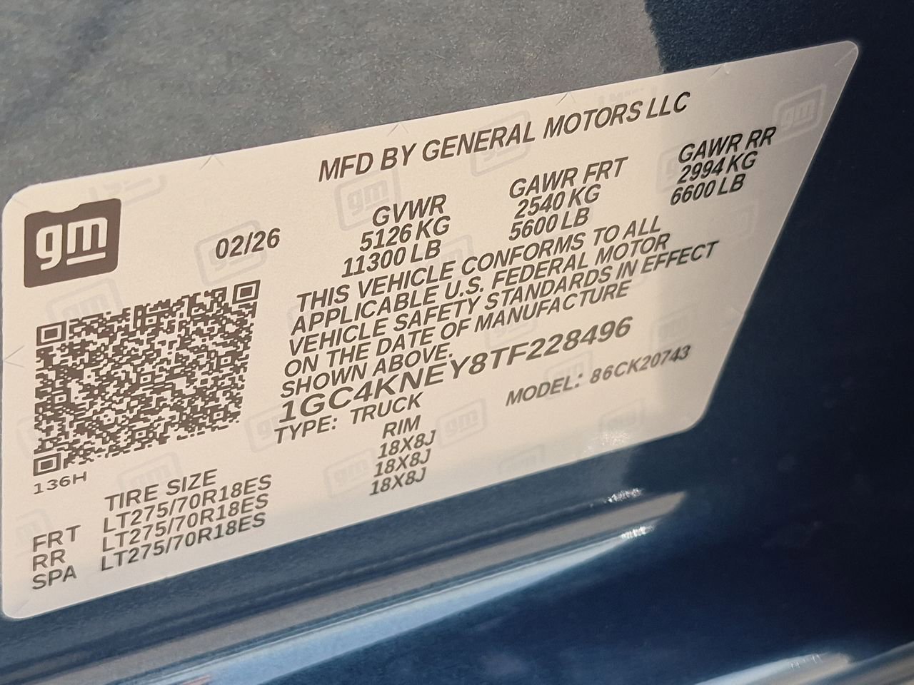 New 2026 Lakeshore Blue Metallic Chevrolet LT image 33