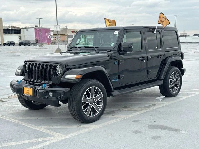 Certified Used 2022 Black Jeep Unlimited Sahara High Altitude 4xe image 4