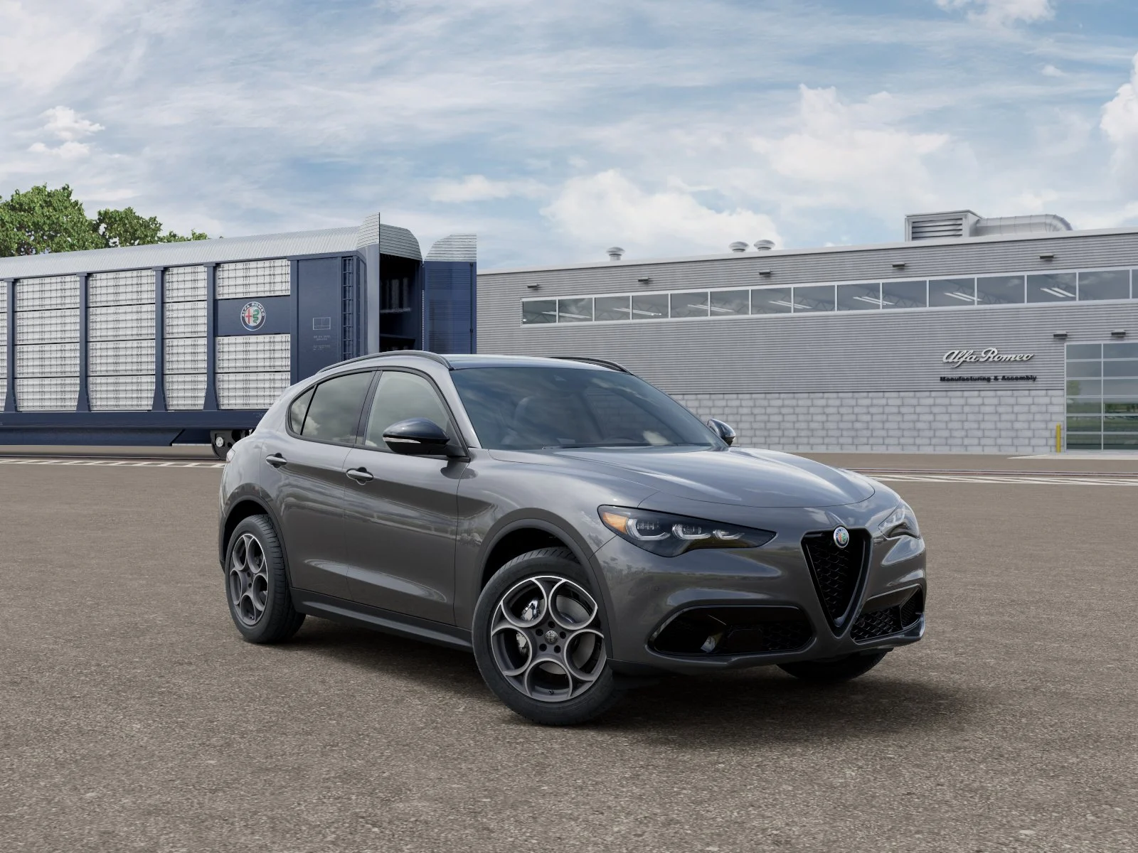 New 2026 Vesuvio Gray Metallic Exterior Paint Alfa Romeo Sprint image 3