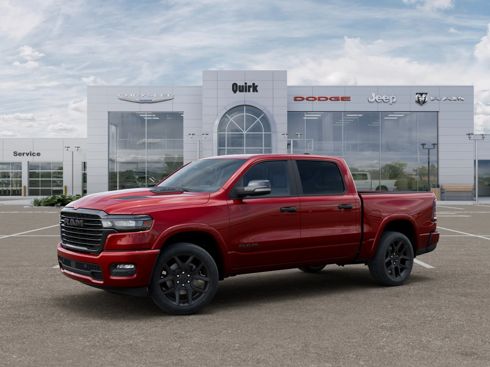 New 2026 Molten Red Pearl-Coat Exterior Paint RAM Laramie image 28