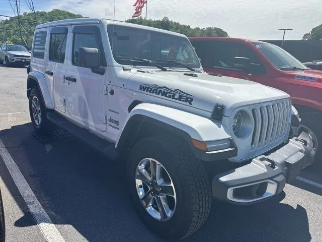 Used 2021 White Jeep Unlimited Sahara image 31