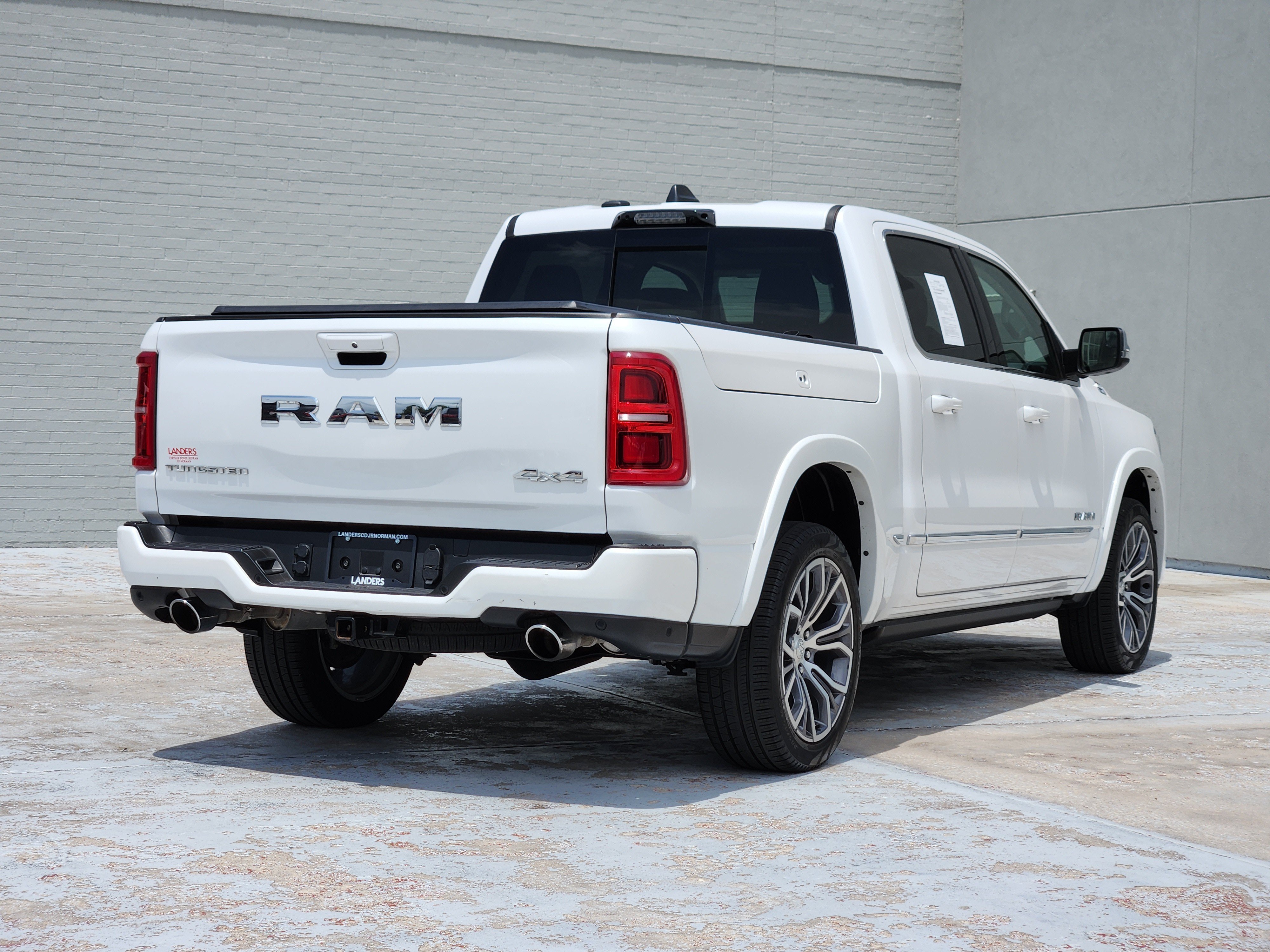 Used 2025 Ivory White Tri-Coat Pearlcoat Ram Tungsten image 8