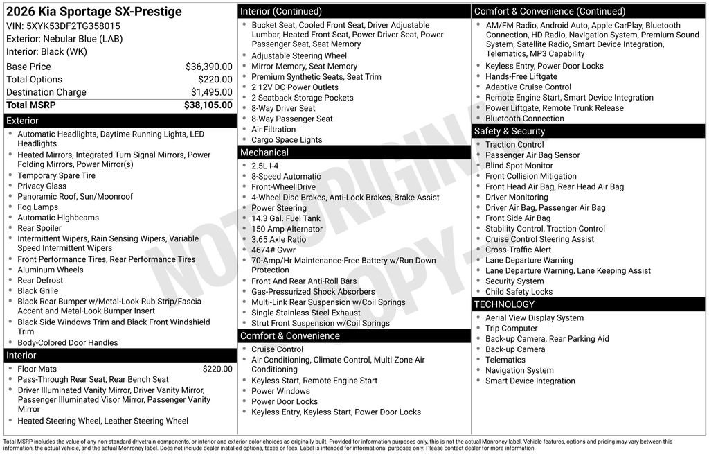 2026 Kia Sportage SX Prestige - Photo 20