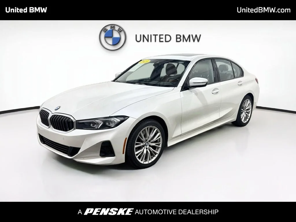 Used 2023 Mineral White Metallic BMW 330i image 1