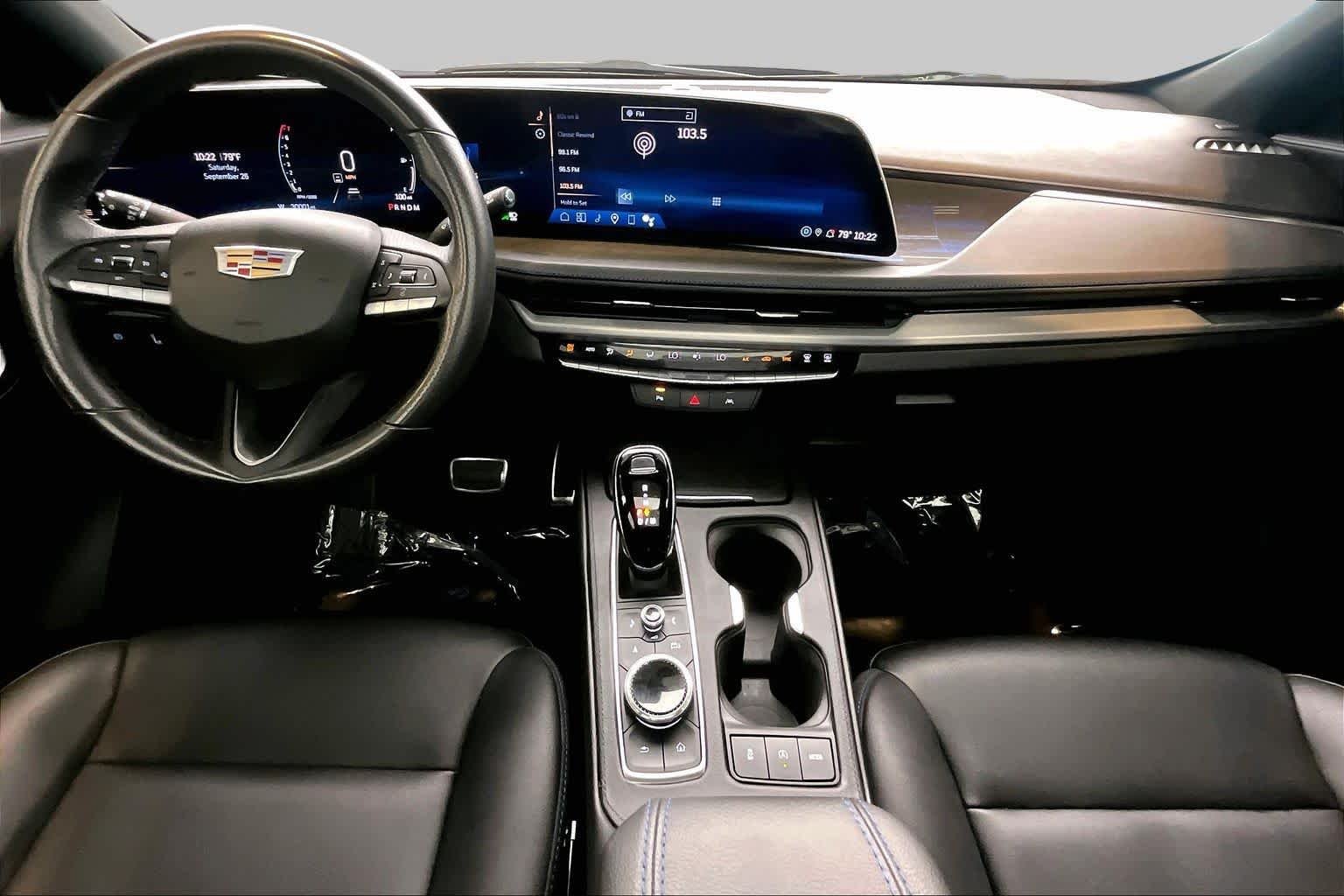 Used 2024 Stellar Black Metallic Cadillac FWD Sport image 16