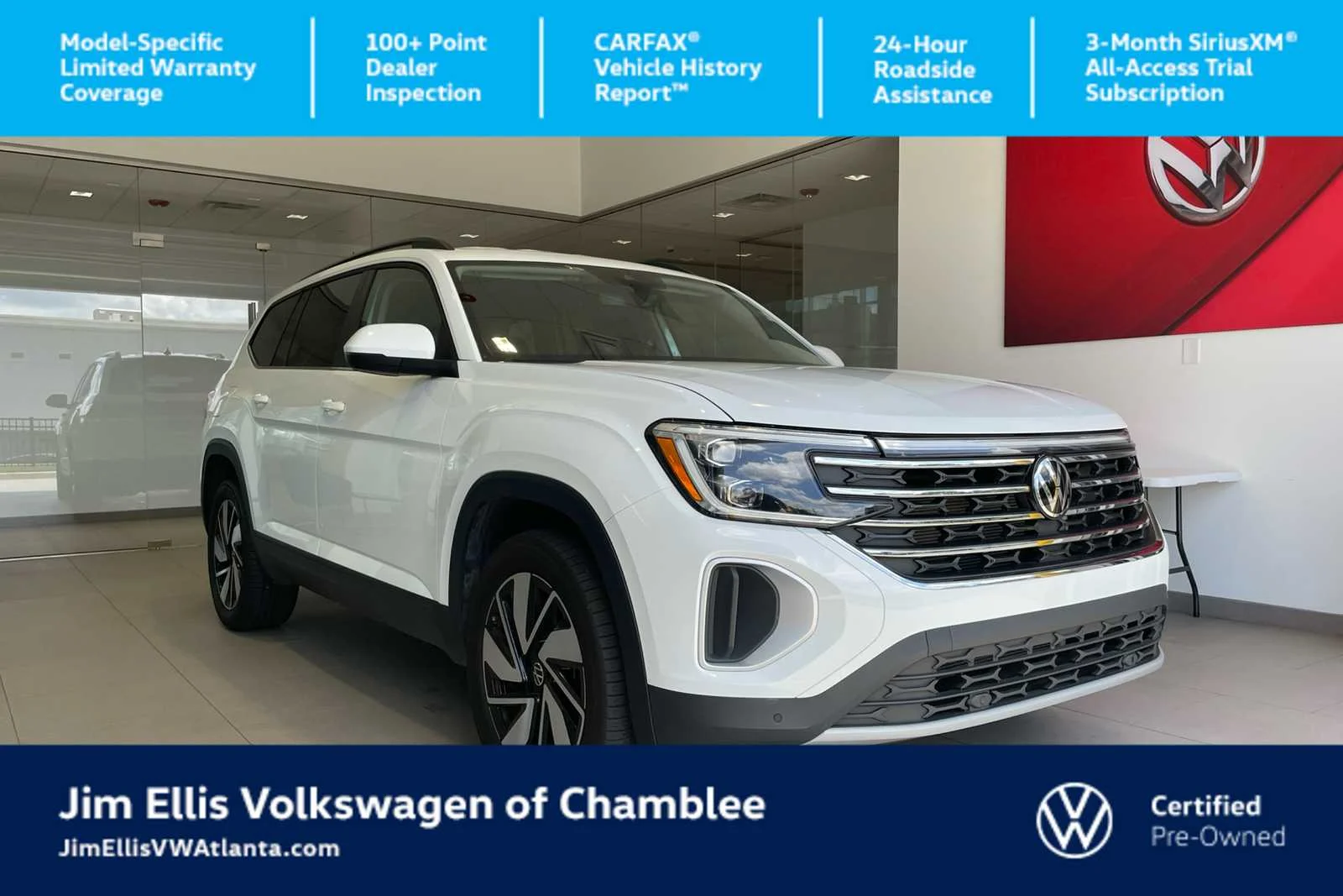 Certified Used 2025 Pure White Volkswagen 2.0T SE w/Technology image 1
