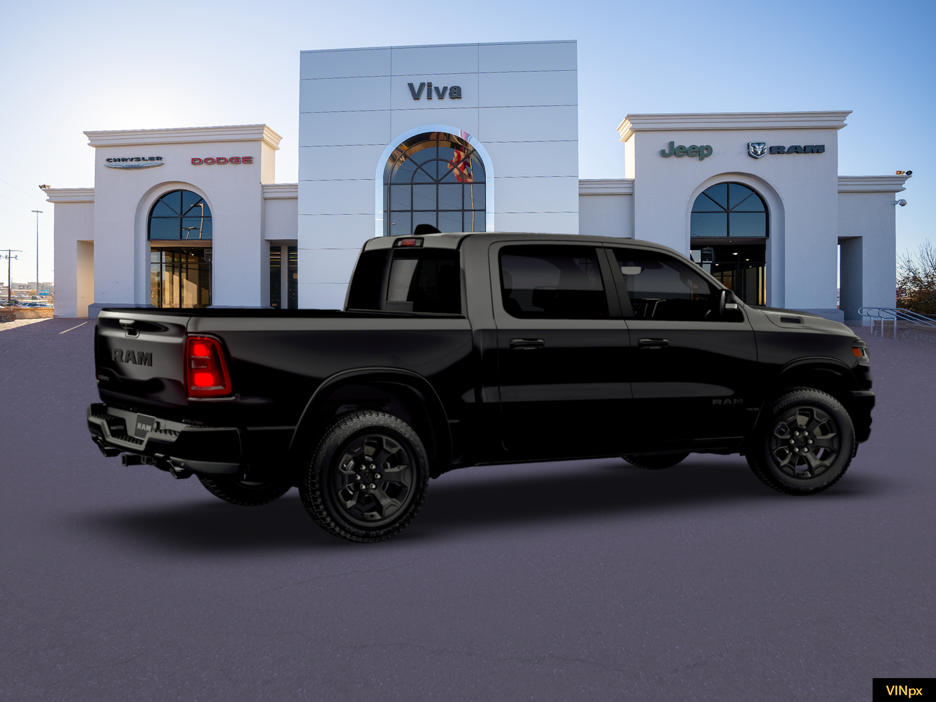 New 2026 Diamond Black Crystal Pearl-Coat Exterior Paint RAM Big Horn/Lone Star image 20