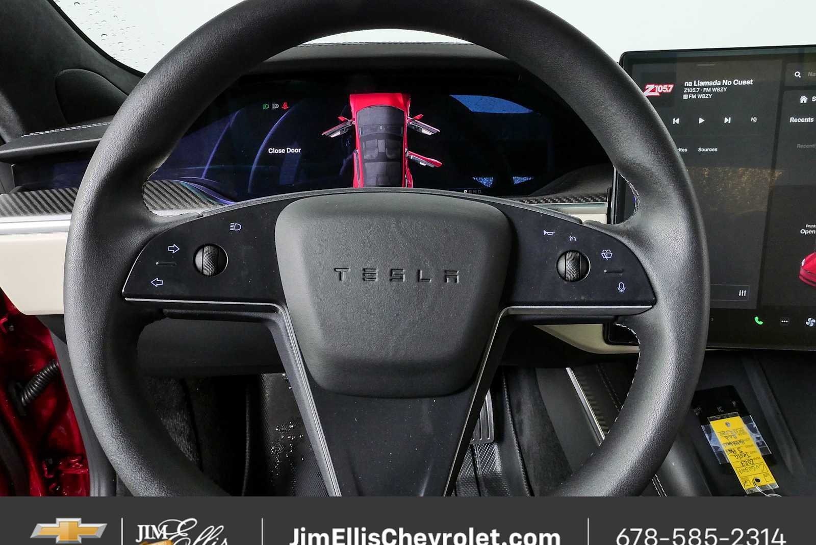 Used 2023 Red Tesla Plaid Tri Motor All-Wheel Drive image 8