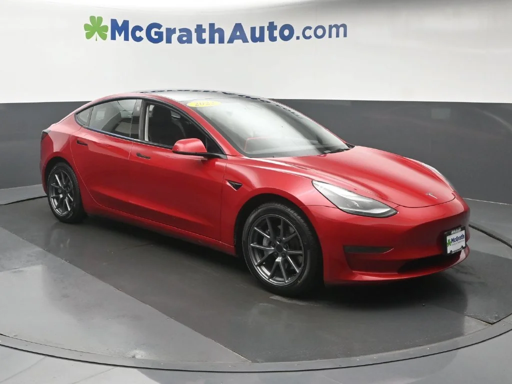 Used 2022 Tesla Model 3 Long Range with VIN 5YJ3E1EB1NF106657 for sale in Iowa City, IA