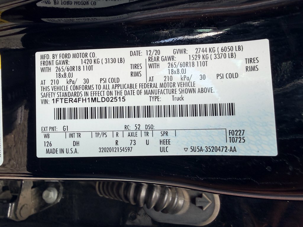 Used 2021 Shadow Black Ford LARIAT image 30