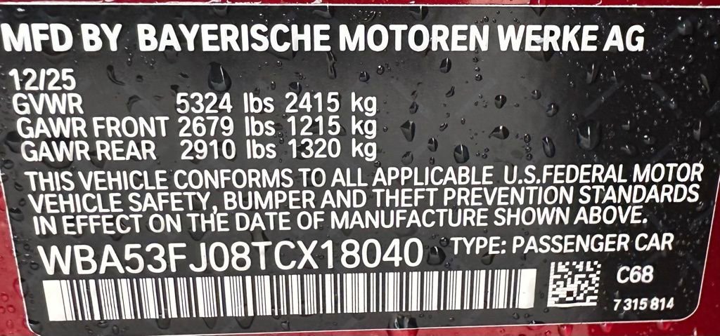 New 2026 Vegas Red Metallic BMW 530i xDrive image 39