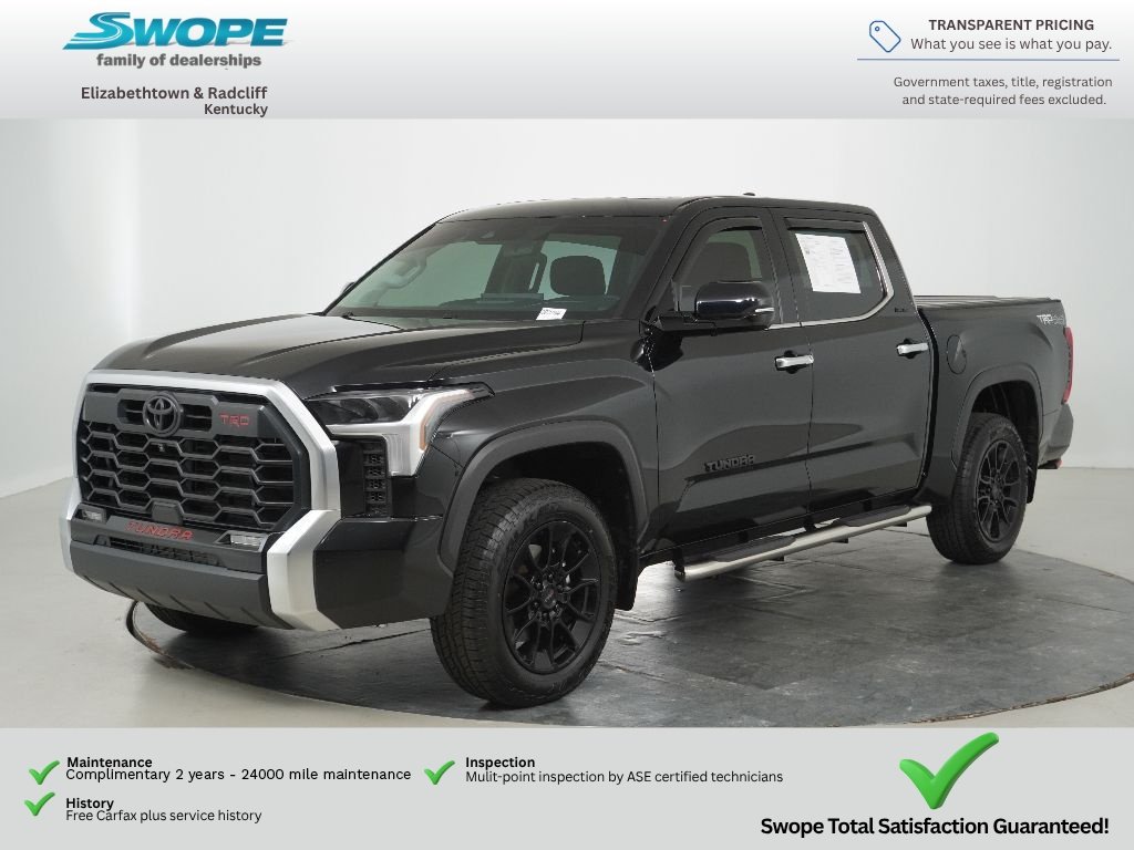 Used 2023 Midnight Black Metallic Toyota Limited image 7