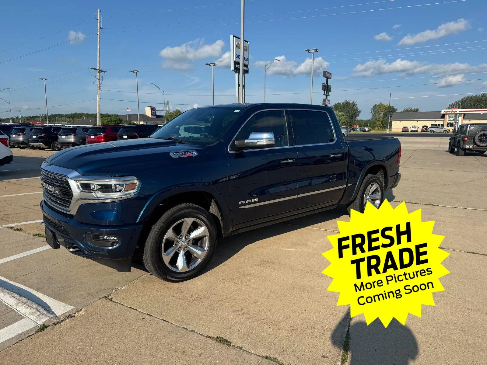 Used 2021 Patriot Blue Pearlcoat Ram Limited image 1