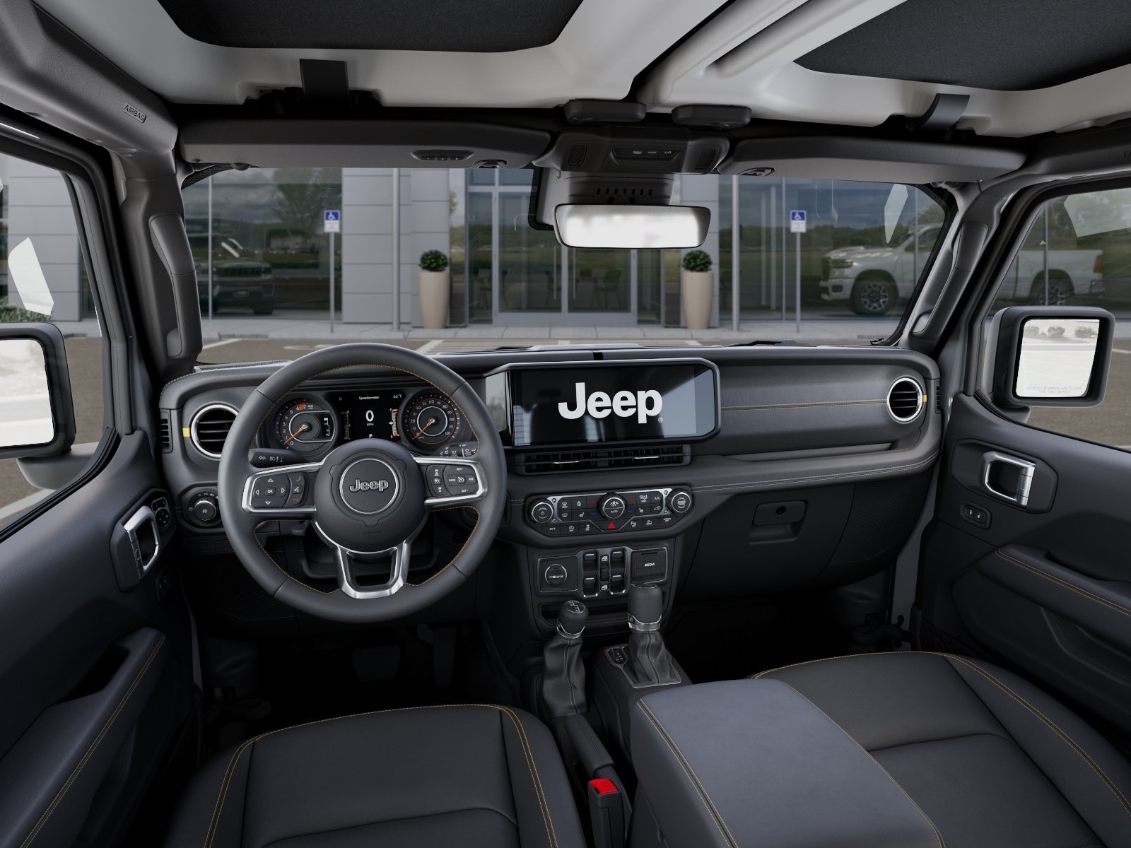 New 2026 Bright White Clear-Coat Exterior Paint Jeep Sahara image 23