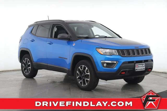 Used 2021 Blue Jeep Trailhawk image 1