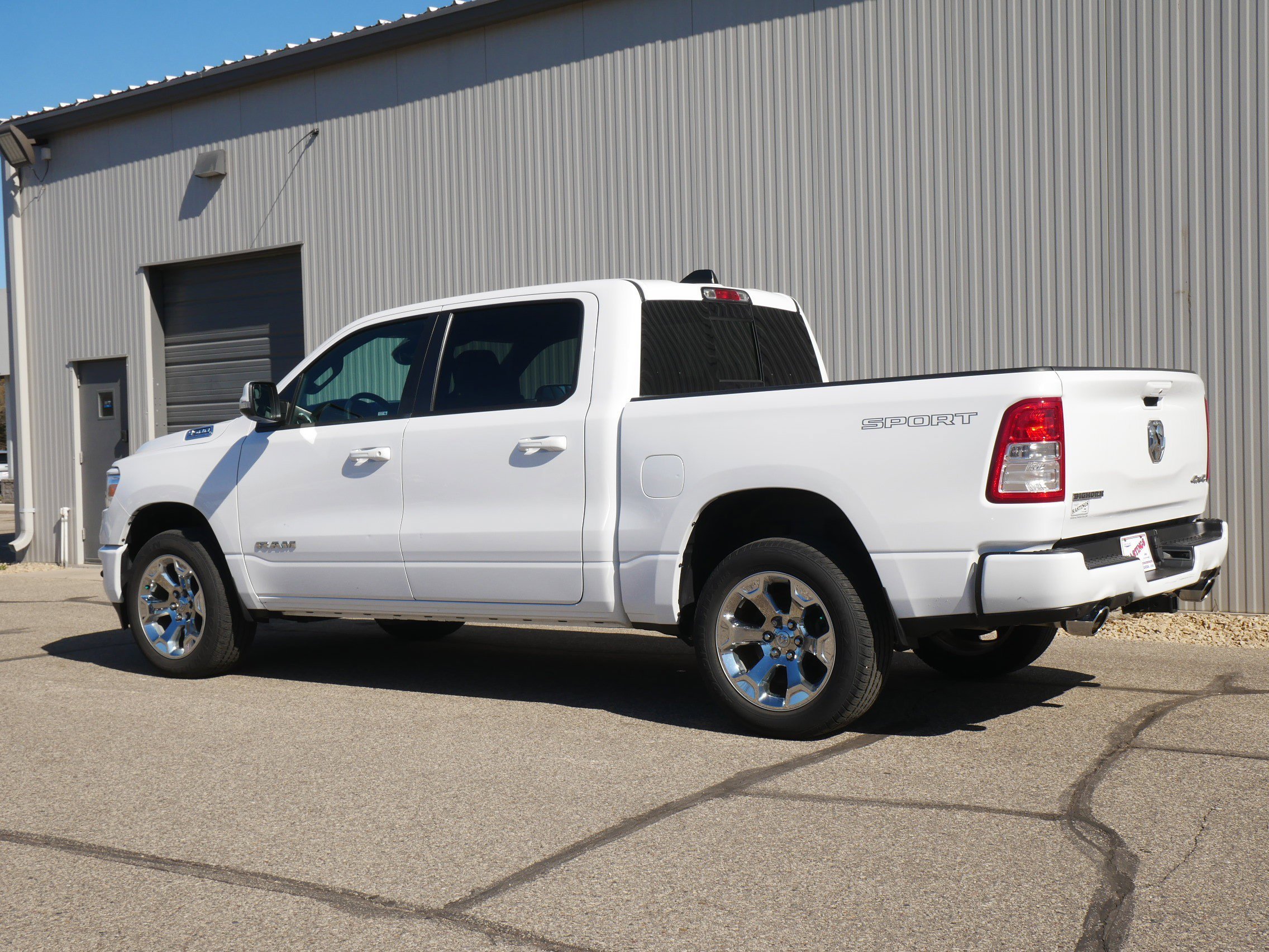 Used 2022 Bright White Clearcoat Ram Big Horn image 3