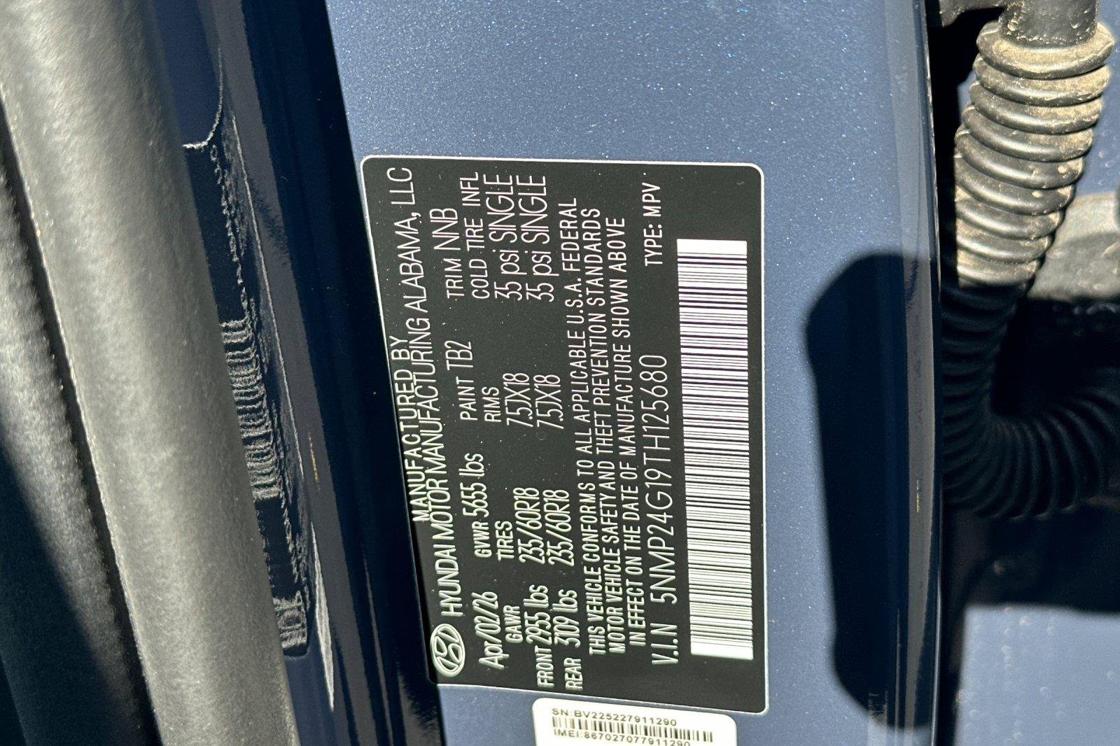 New 2026 Atlantis Blue Hyundai SEL image 57