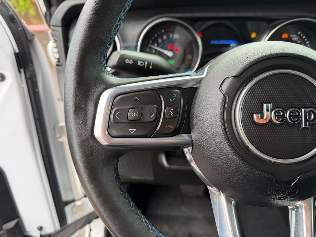 Used 2023 Bright White Clearcoat Jeep Rubicon 4xe image 16