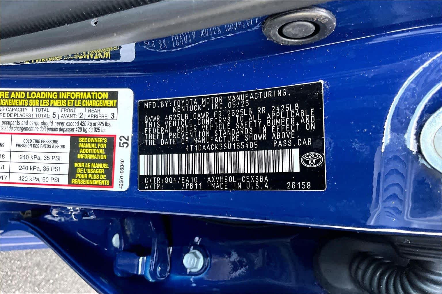 Used 2025 Reservoir Blue Toyota SE image 34