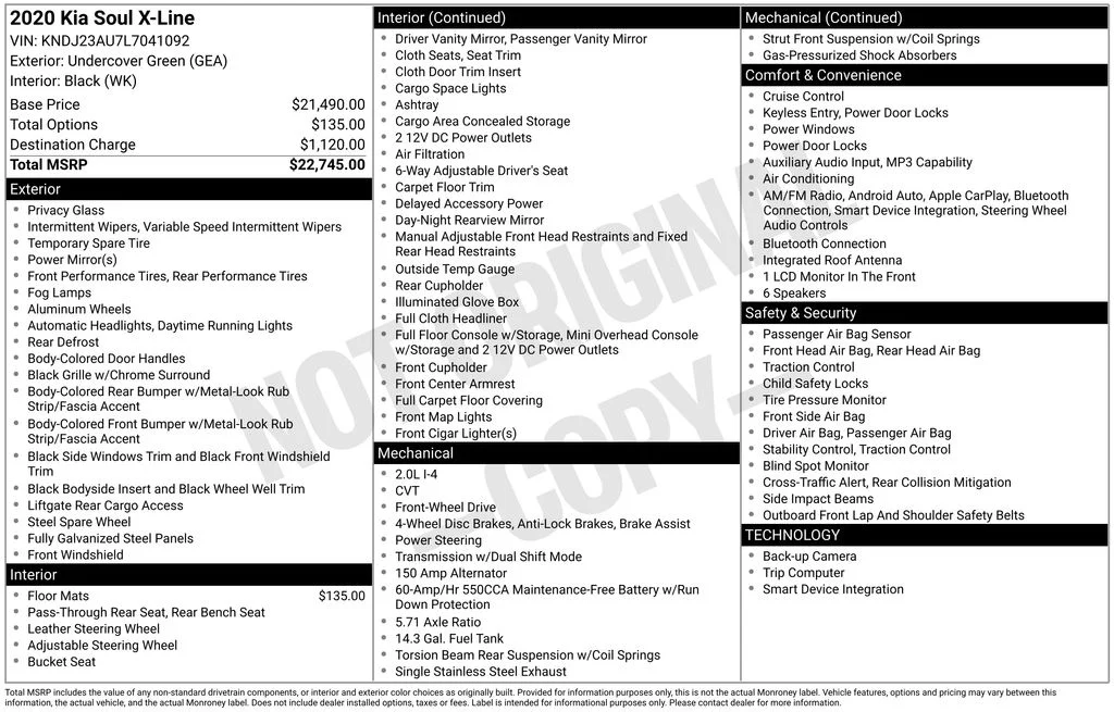 Used 2020 Green Kia X-Line image 20
