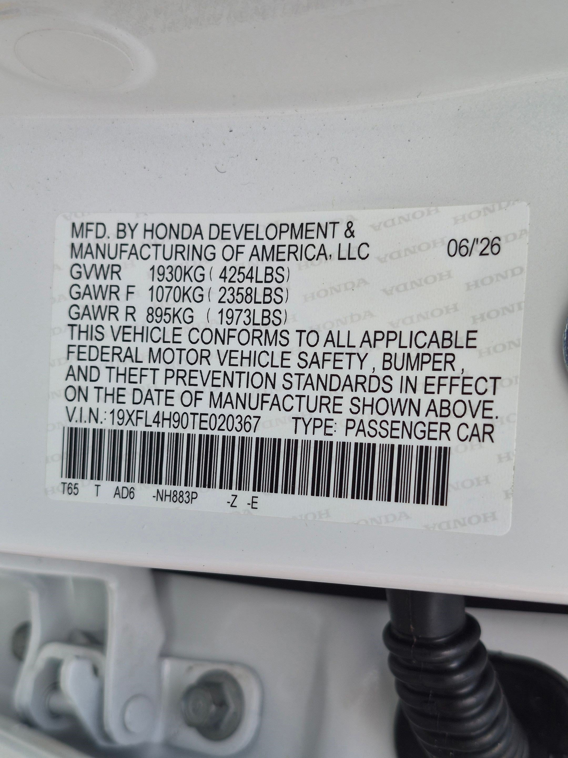 New 2026 Platinum White Pearl Honda Sport Touring image 27