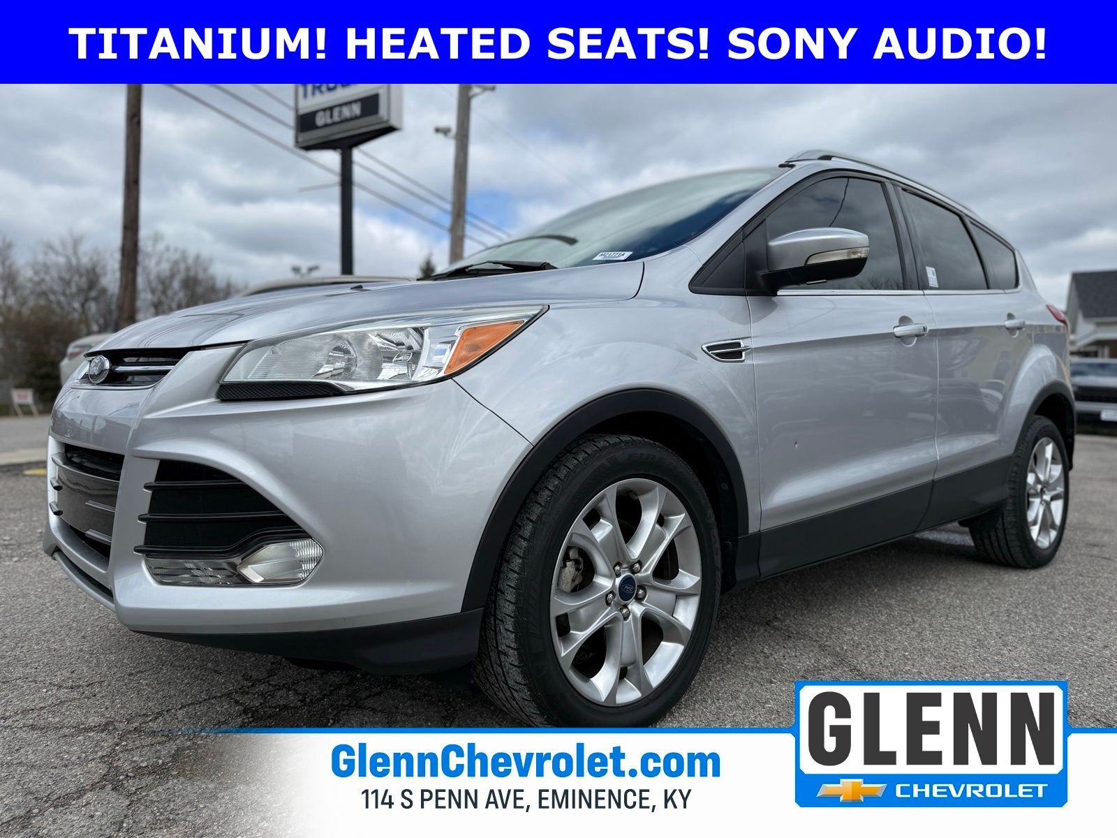 Used 2015 Ford Escape Titanium with VIN 1FMCU0JX0FUA66123 for sale in Eminence, KY