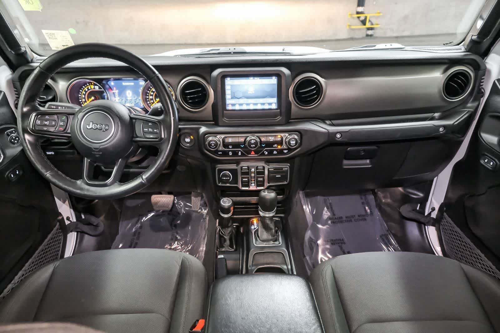 Used 2021 Bright White Clearcoat Jeep Sport S image 12