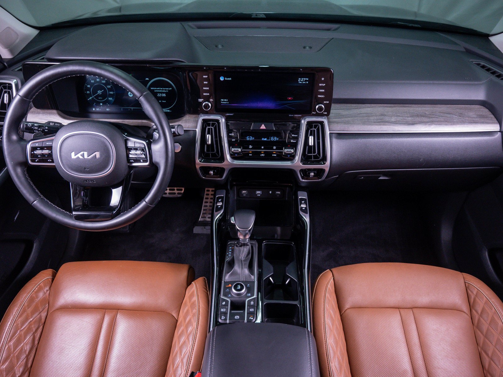 Used 2022 Aruba Green Kia X-Line SX Prestige image 17
