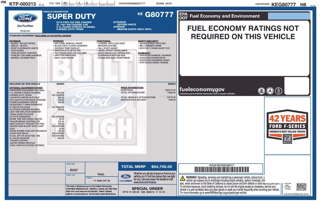 Used 2019 White Ford XL image 2