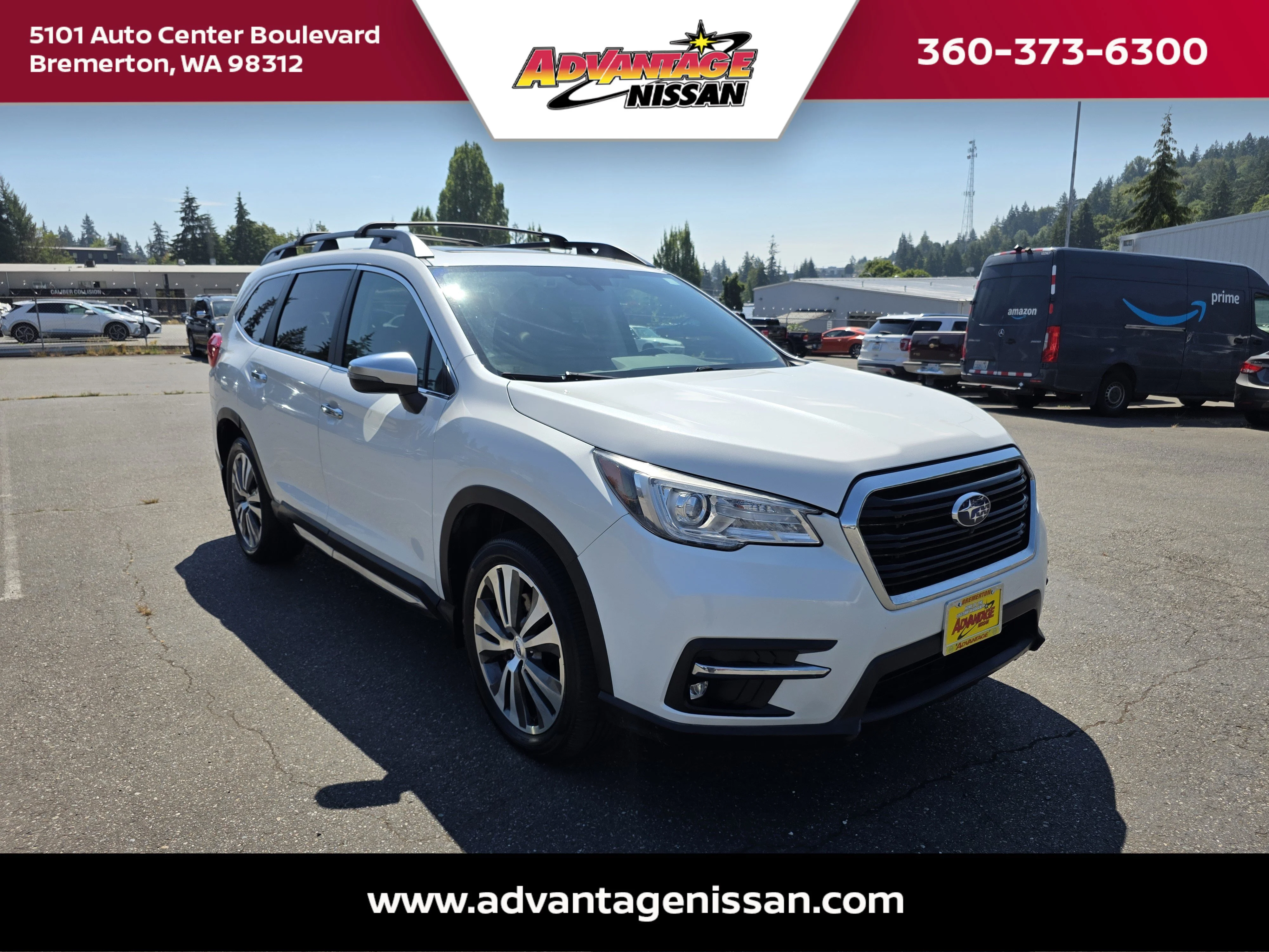 Used 2019 Crystal White Pearl Subaru Touring image 11