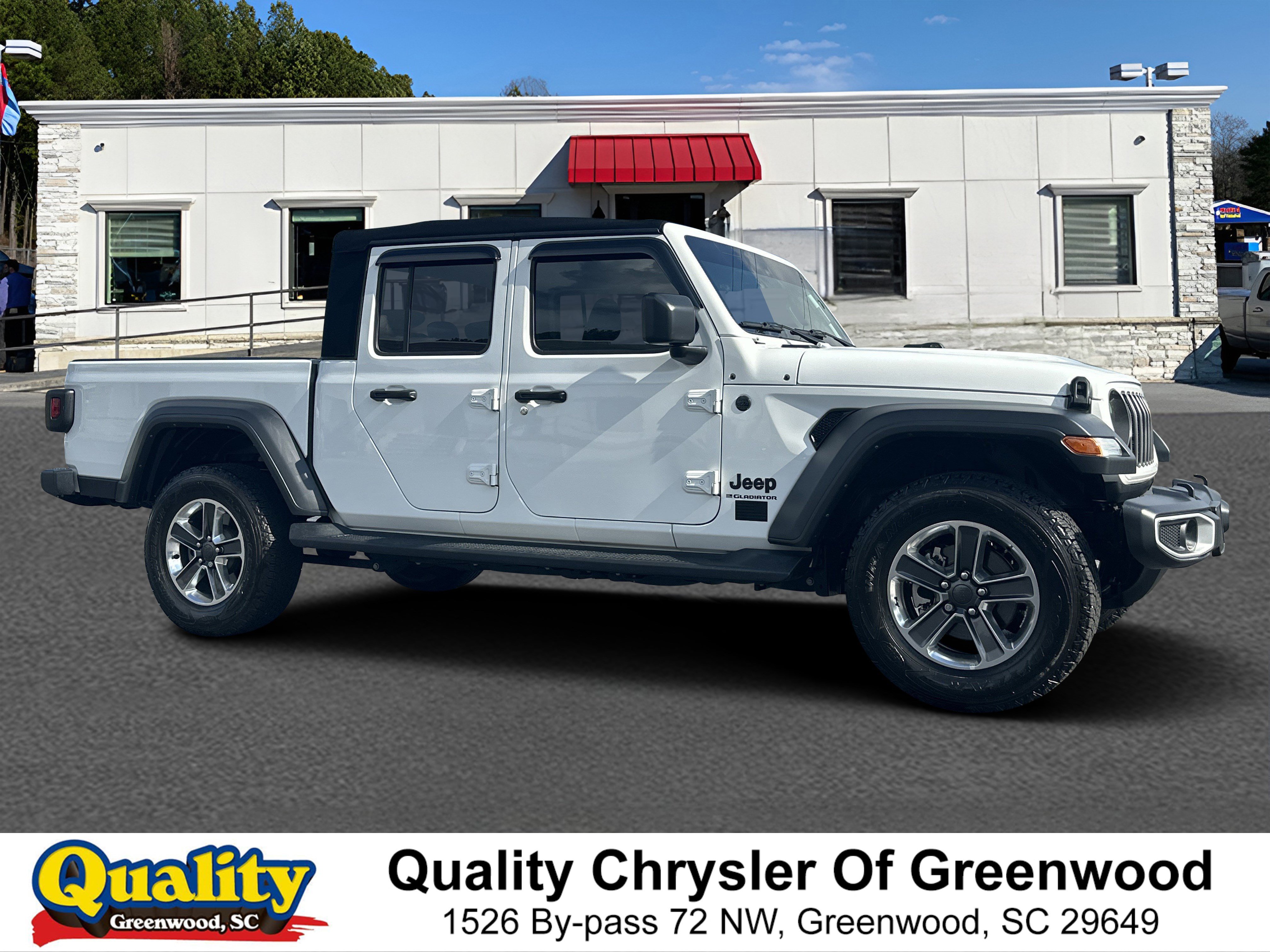 Used 2024 Bright White Clearcoat Jeep Sport image 1