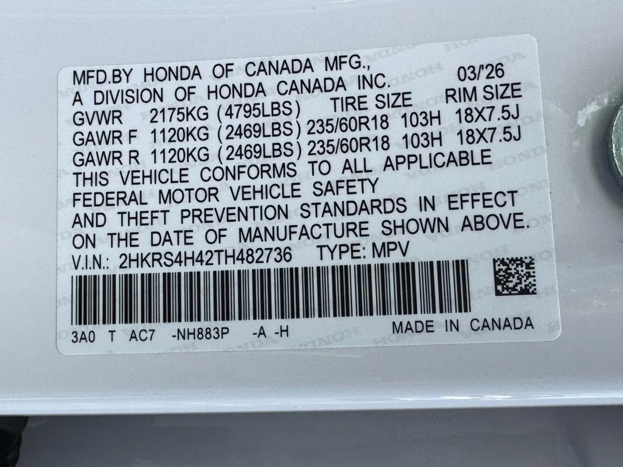 2026 Honda CR-V EX - Photo 24
