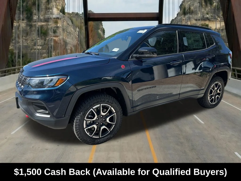 New 2026 Fathom Blue Pearl-Coat Exterior Paint Jeep Trailhawk image 3