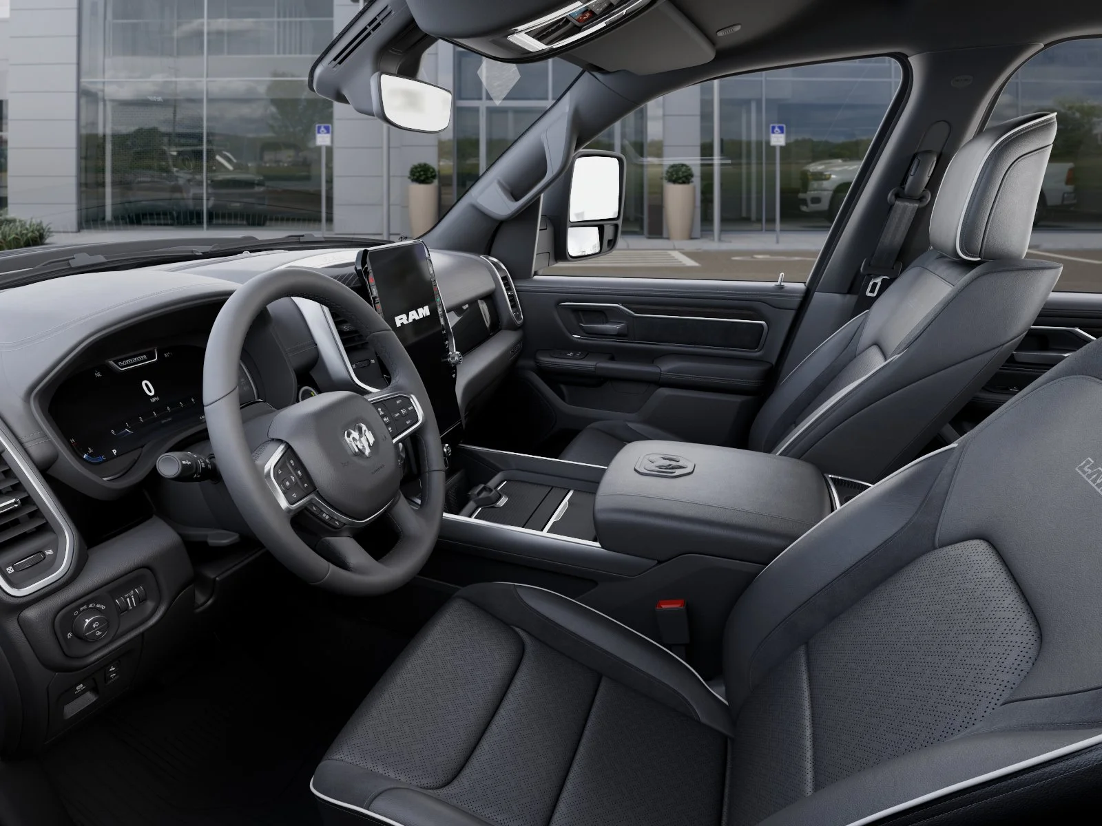 New 2026 Bright White Clear-Coat Exterior Paint RAM Laramie image 49