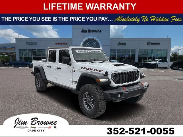 New 2026 Bright White Clear-Coat Exterior Paint Jeep Mojave image 1