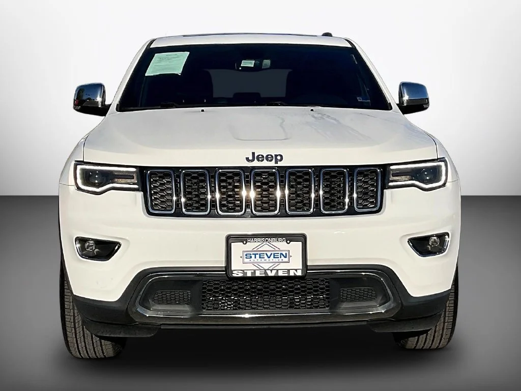 Used 2021 Bright White Clearcoat Jeep Limited image 2
