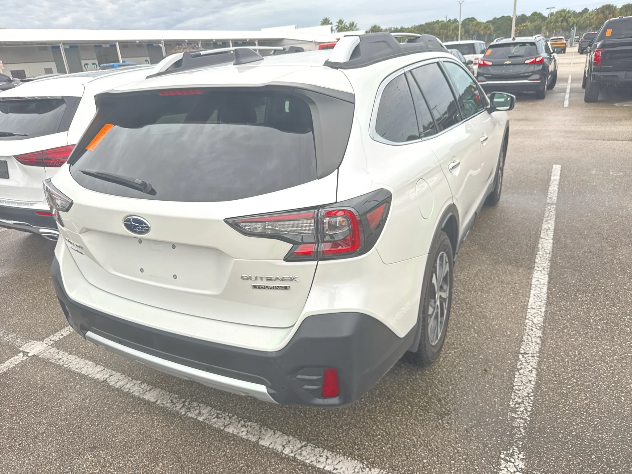 Used 2021 Crystal White Pearl Subaru Touring image 4
