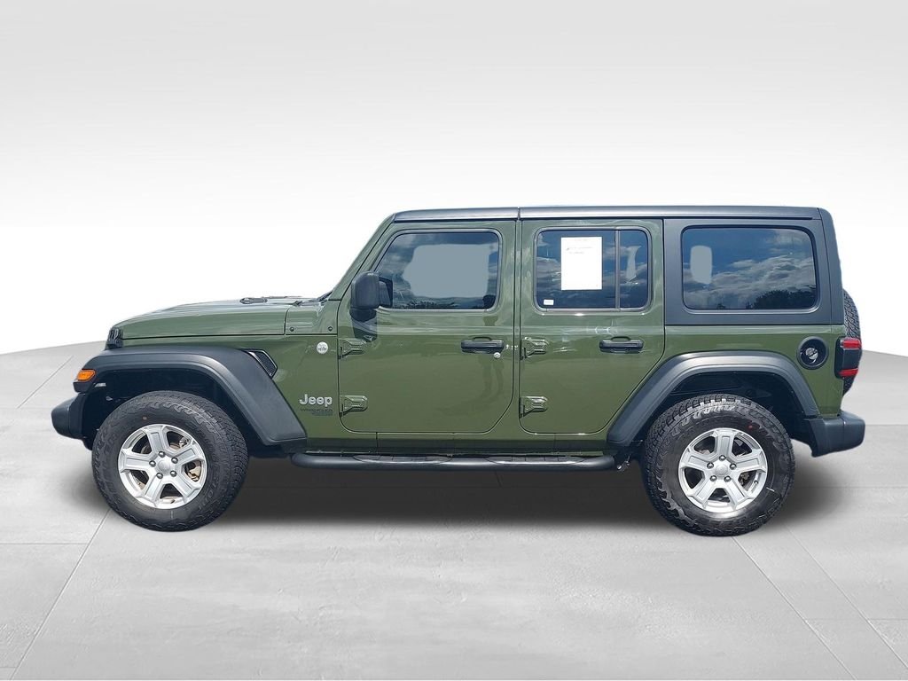 Used 2021 Green Jeep Unlimited Sport S image 2